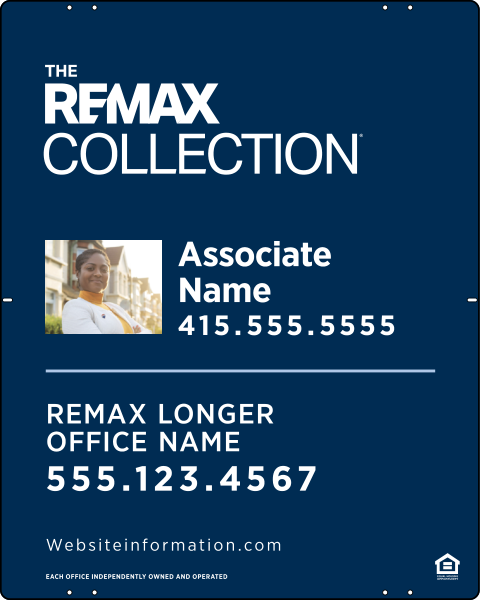 Collection Associate Name w Photo Sign Panel, 30h x 24w, Steel